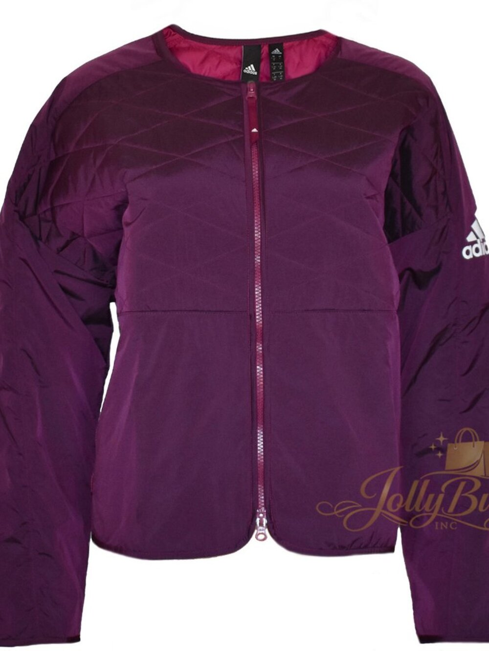 Adidas Women’s Jacket ZNE Padded Softshell Sport Windbreaker Diamond Quilt - Picture 5 of 8